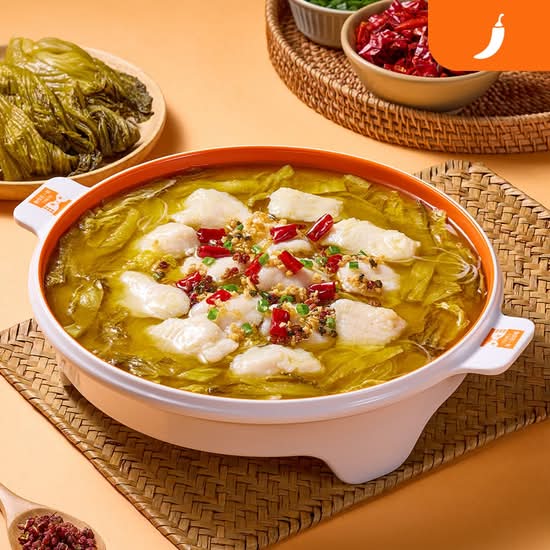 老坛酸菜巴沙鱼 Laotan Boiled Basa Fish w.Pickled Cabbage & Chili
